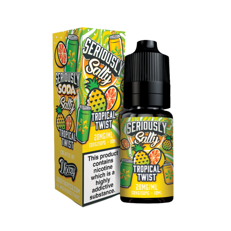 Tropical Twist Seriously Soda Nic Salt E-liquid By Doozy Vape co 5 for £10