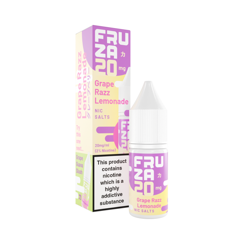 Grape Razz Lemonade Nic Salt E-Liquid by Fruza - 5 for £10