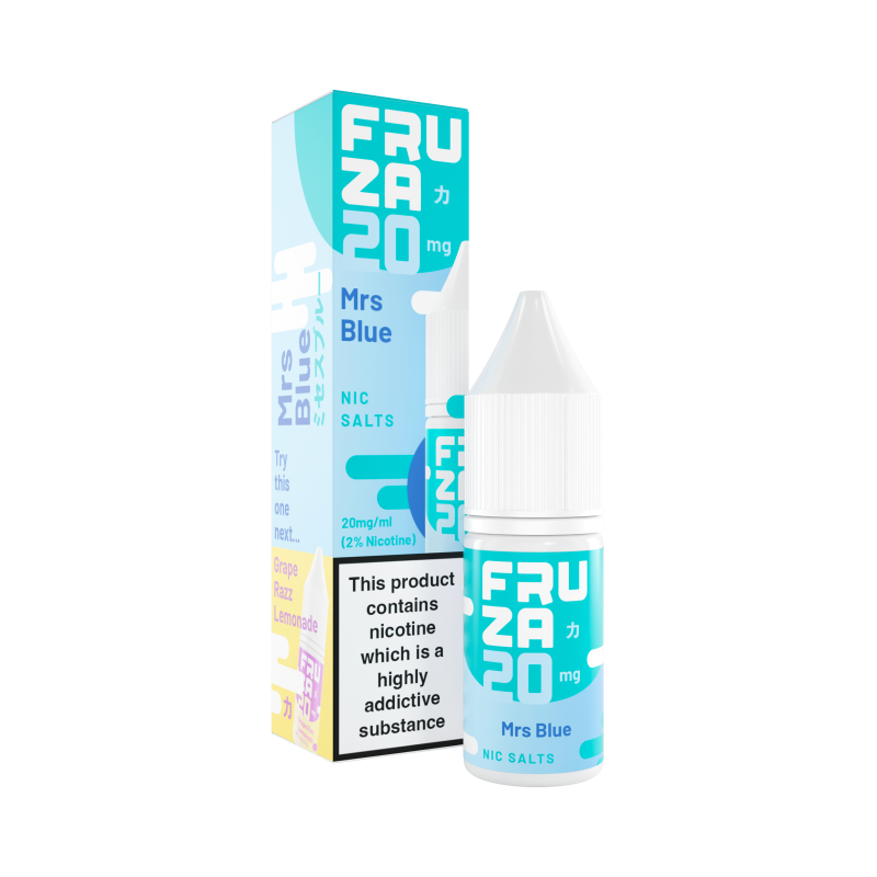 Mrs Blue Nic Salt E-Liquid by Fruza - 5 for £10