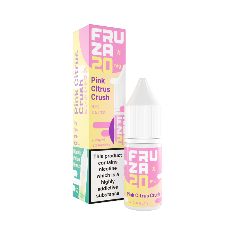 Pink Citrus Crush Nic Salt E-Liquid by Fruza - 5 for £10