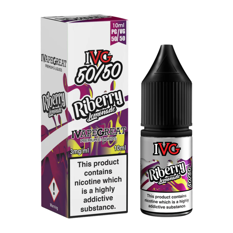 Riberry Lemonade E-liquid By IVG 50/50 5 for £10