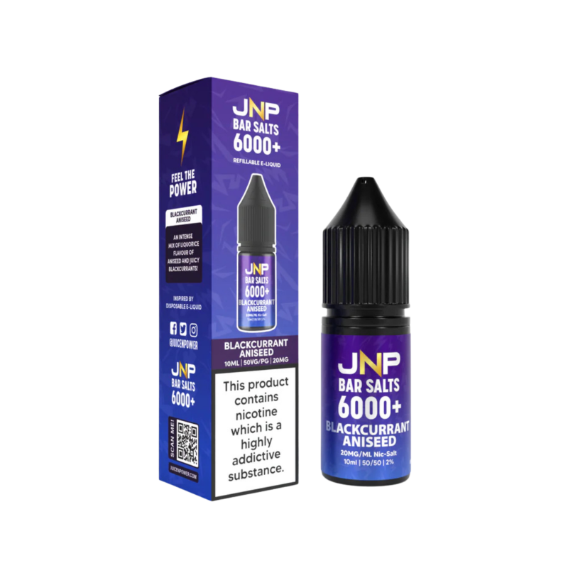 Blackcurrant Aniseed E-liquid By JNP Bar Salts 6000+