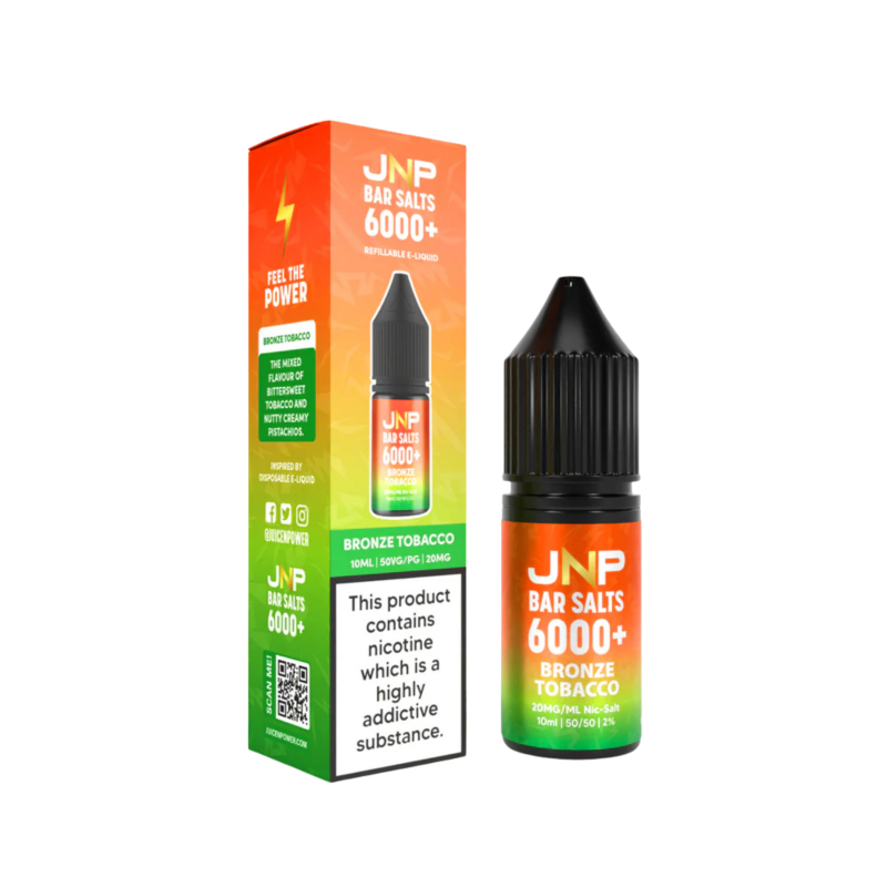 Bronze Tobacco E-liquid By JNP Bar Salts 6000+
