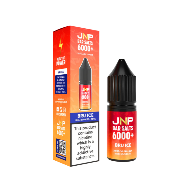 Bru Ice E-liquid By JNP Bar Salts 6000+