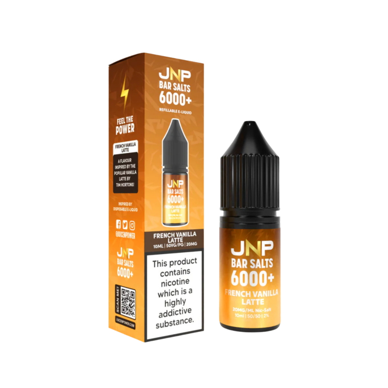 French Vanilla Latte E-liquid By JNP Bar Salts 6000+