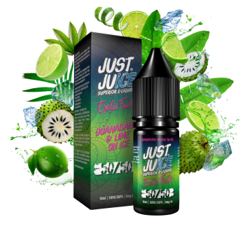 Exotic Fruits Guanabana & Lime On Ice Nic Salt E-liquid By Just Juice Only 99p
