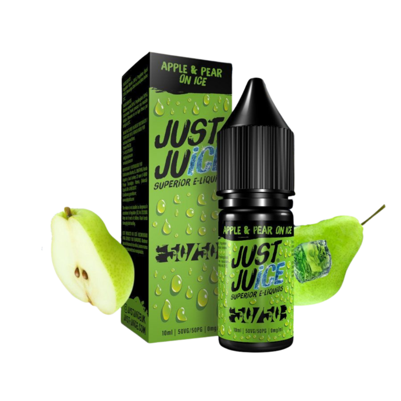 Apple & Pear On Ice Nic Salt E-liquid By Just Juice Only £1.49