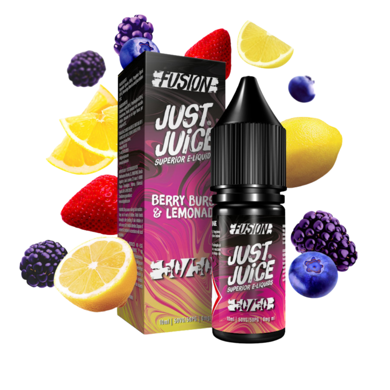 Fusion Berry Burst & Lemonade E-liquid By Just Juice Only £1.49