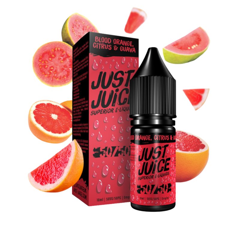 Iconic Blood Orange, Citrus & Guava Nic Salt E-liquid By Just Juice Only £1.49