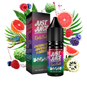 Exotic Fruits Cherimoya Grapefruit & Berries Nic Salt E-liquid By Just Juice Only 99p