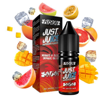 Fusion Mango & Blood Orange On Ice Nic Salt E-liquid By Just Juice Only 99p