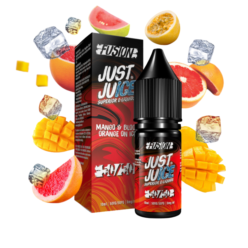 Fusion Mango & Blood Orange On Ice Nic Salt E-liquid By Just Juice Only 99p