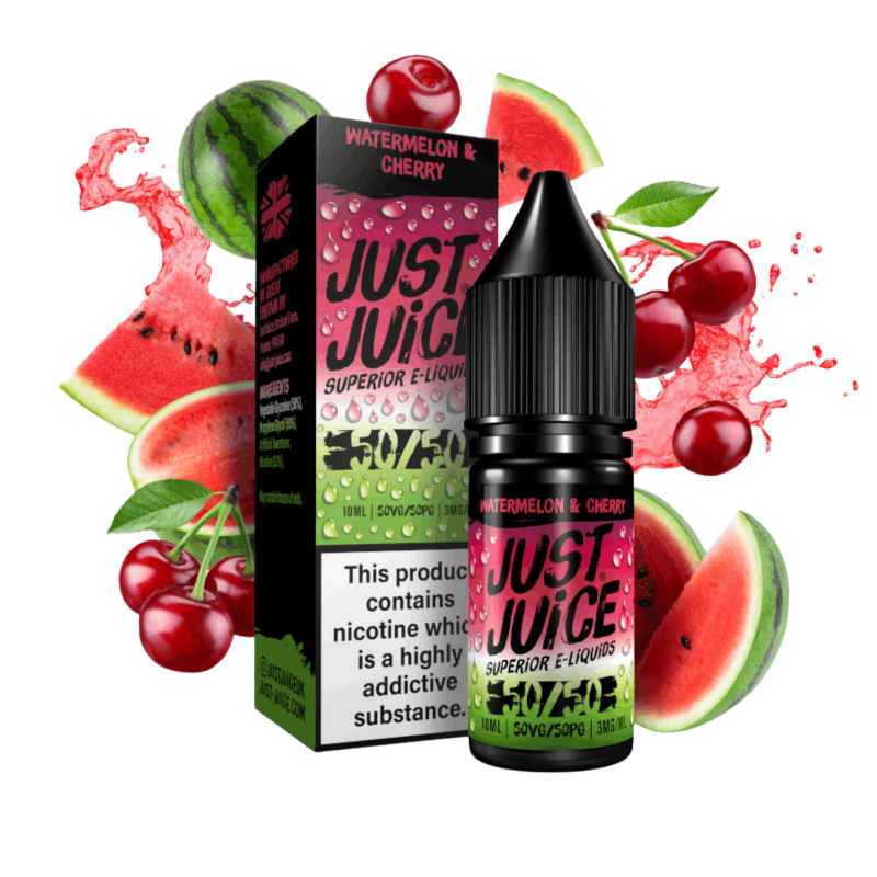 Iconic Watermelon & Cherry Nic Salt E-liquid By Just Juice Only £1.49