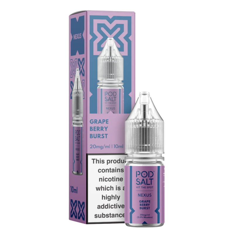 Grape Berry Burst Nic Salt E-Liquid by Pod Salt Nexus