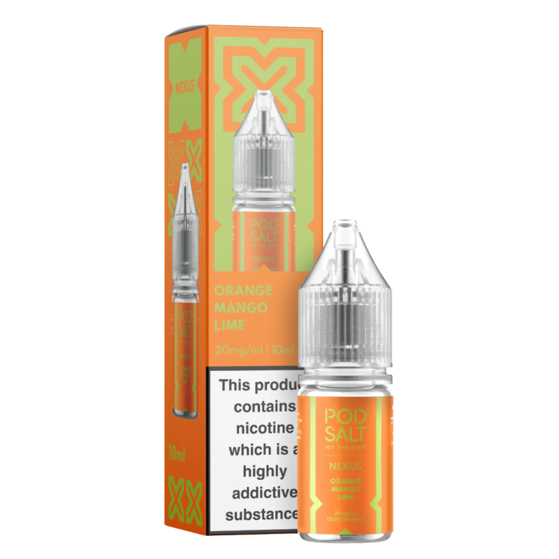 Orange Mango Lime Nic Salt E-Liquid by Pod Salt Nexus