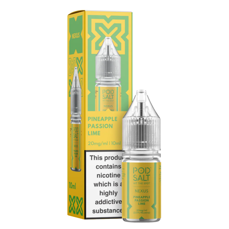 Pineapple Passion Lime Nic Salt E-Liquid by Pod Salt Nexus