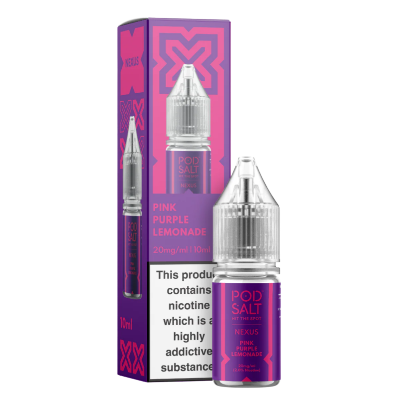Pink Purple Lemonade Nic Salt E-Liquid by Pod Salt Nexus