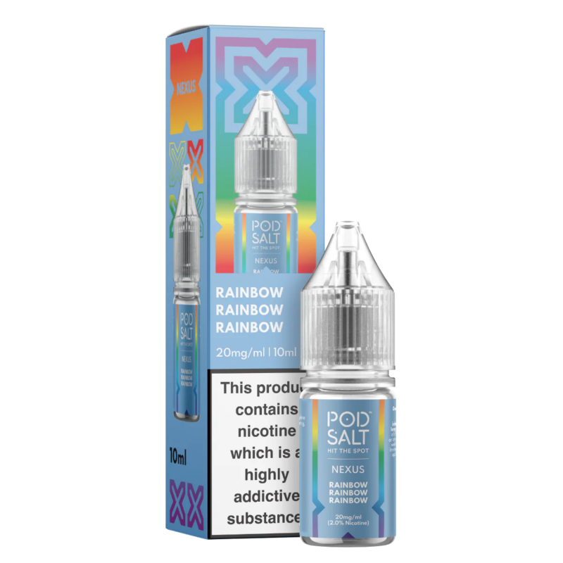 Rainbow Nic Salt E-Liquid by Pod Salt Nexus only 99p