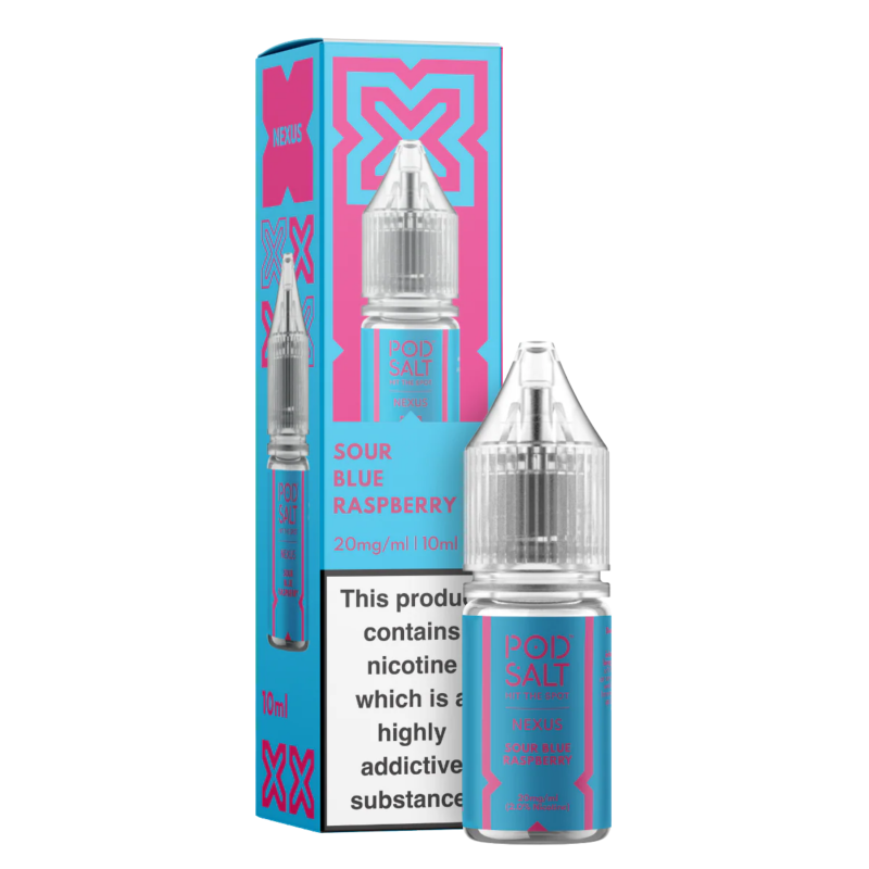 Sour Blue Raspberry Nic Salt E-Liquid by Pod Salt Nexus