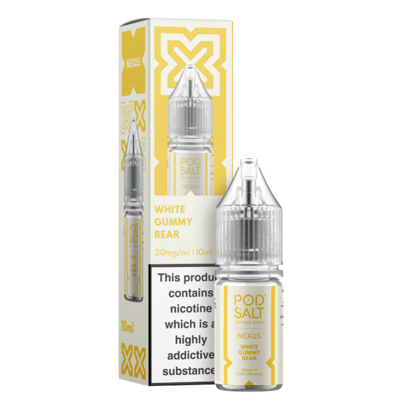 White Gummy Bear Nic Salt E-Liquid by Pod Salt Nexus only 99p