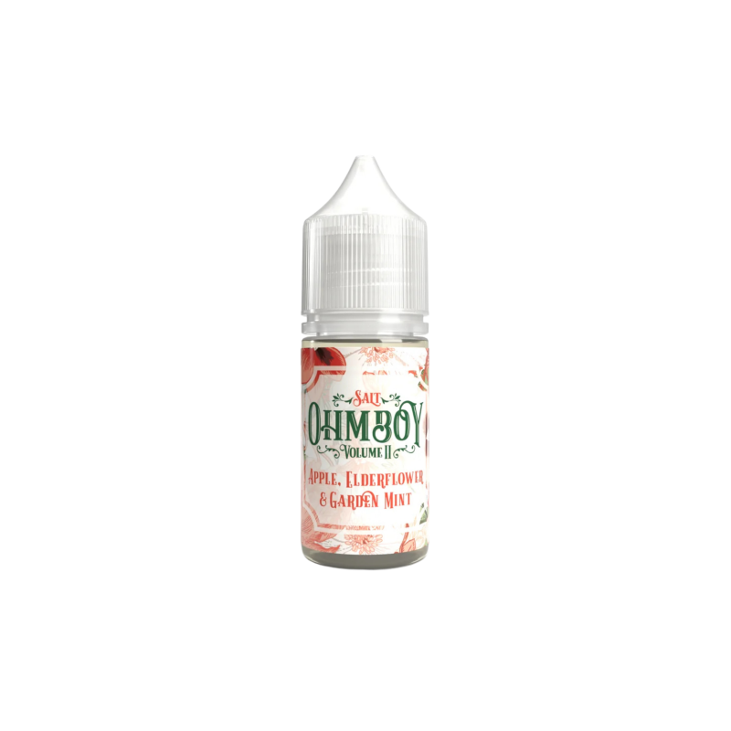 Apple, Elderflower & Garden Mint Nic Salt E-liquid By Ohm Boy Volume II 3 for £10
