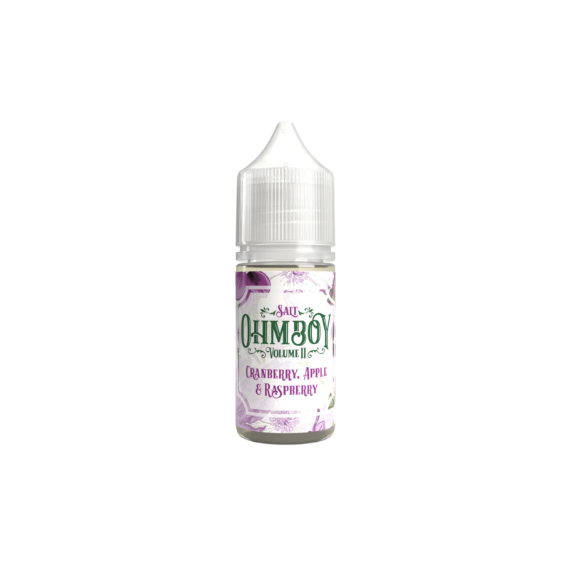 Cranberry, Apple & Raspberry Nic Salt E-liquid By Ohm Boy Volume II 3 for £10