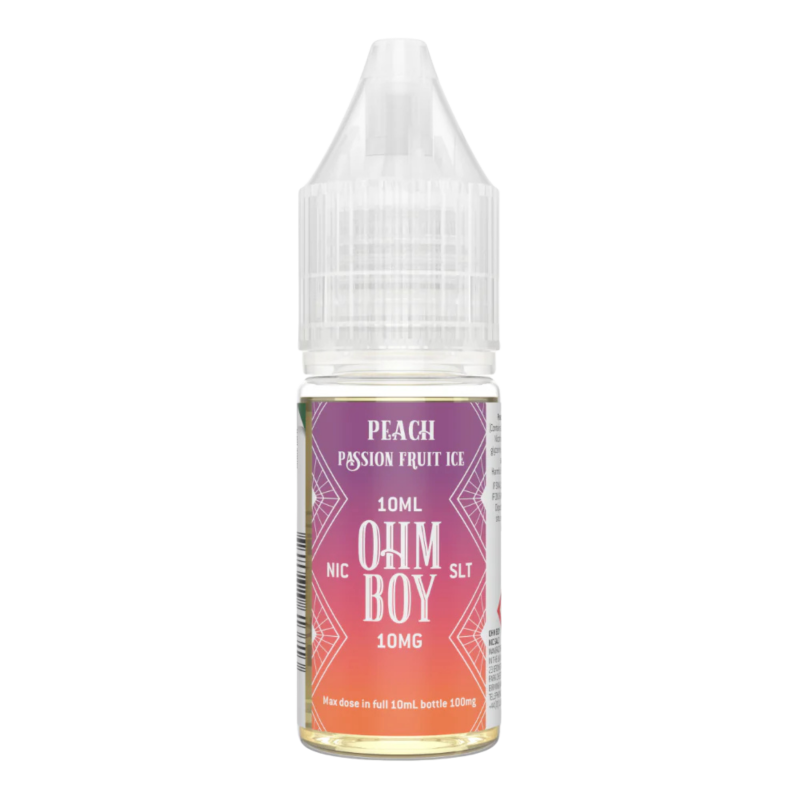 Peach Passion Fruit Ice Nic Salt E-liquid By Ohm Boy SLT only 99p
