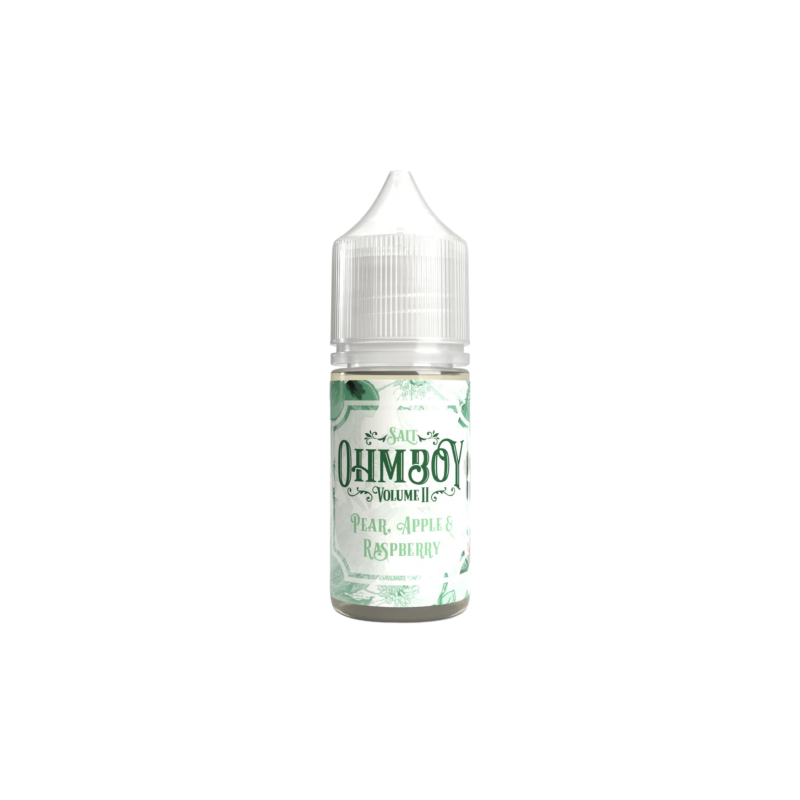 Pear, Apple & Raspberry Nic Salt E-liquid By Ohm Boy Volume II 3 for £10