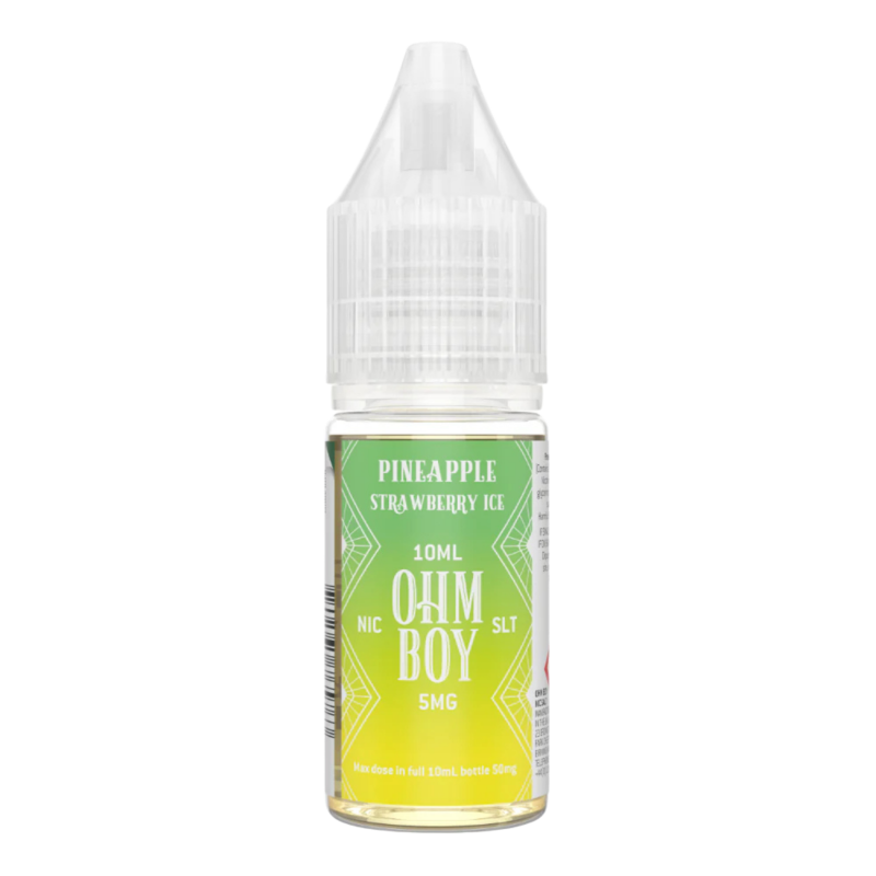 Pineapple Strawberry Ice Nic Salt E-liquid By Ohm Boy SLT only 99p