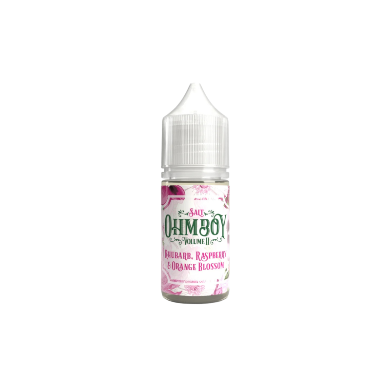 Rhubarb, Raspberry& Orange Blossom Nic Salt E-liquid By Ohm Boy Volume II 3 for £10