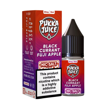 Blackcurrant Fuji Apple Nic Salt E-liquid By Pukka Juice 4 for £10