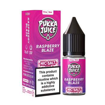 Raspberry Blaze Nic Salt E-liquid By Pukka Juice 4 for £10