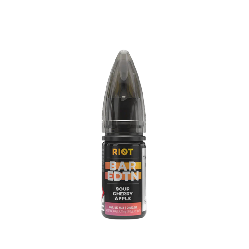 Sour Cherry Apple Nic Salt E-liquid By Riot BAR EDTN 5 for £10