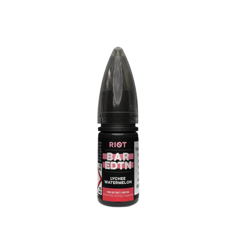 Lychee Watermelon Nic Salt E-liquid By Riot BAR EDTN 5 for £10