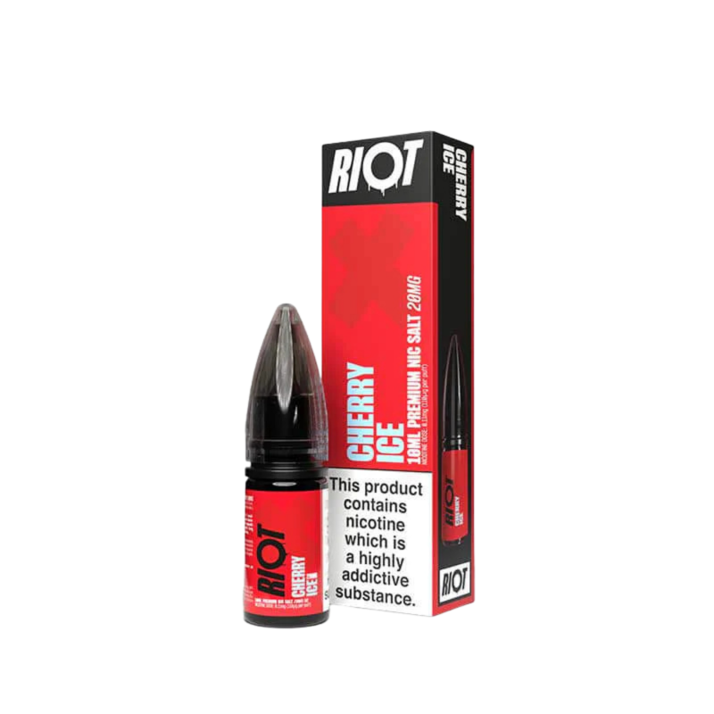 Cherry Ice Nic Salt E-liquid By Riot X 5 for £10