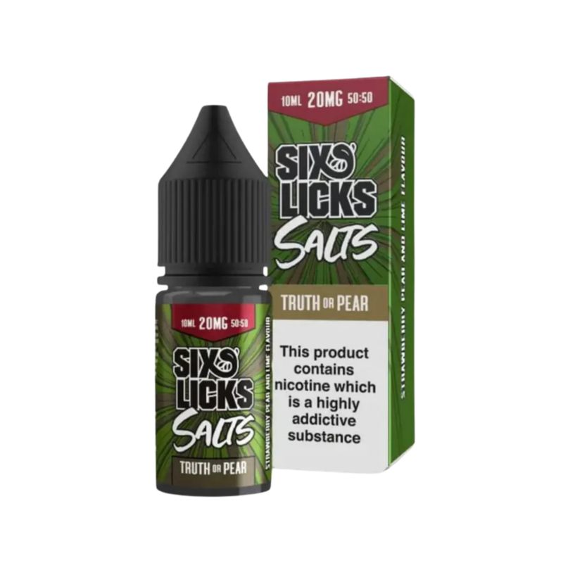 Truth or Pear Nic Salt E-Liquid by Six Licks Salts