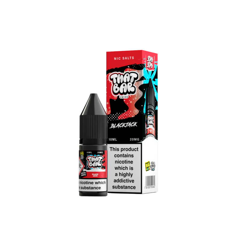 Blackjack Nic Salt E-liquid By That Bar Juice 5 for £10 (TBJBJ) by www.modfog.co.uk