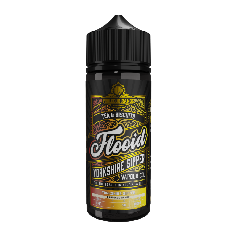 Yorkshire Sipper Shortfill E-liquid by Flooid Vapour Co.100ml Award Winning
