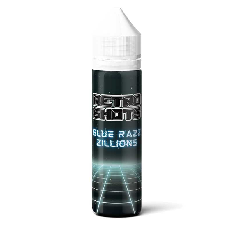 Blue Razz Zillions Retro Shot Longfill E-liquid by Modfog 20ml/60ml