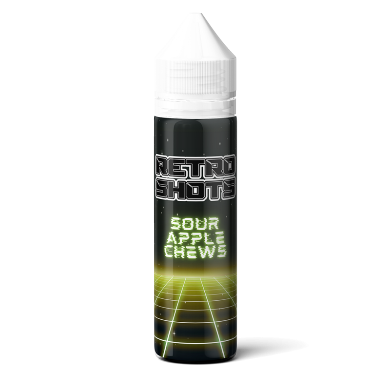 Sour Apple Chew Retro Shot Longfill E-liquid by Modfog 20ml/60ml