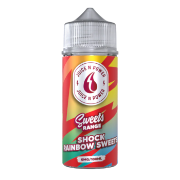 Shock Rainbow Sweets Shortfill E-liquid By Juice N Power Sweets Range 100ml