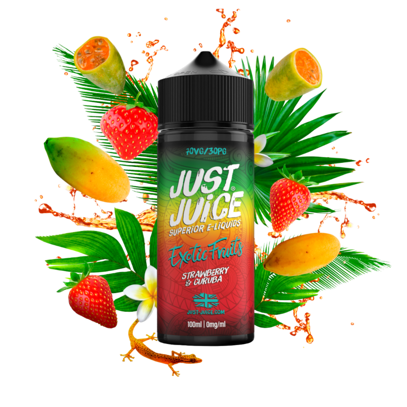 Strawberry & Curuba Shortfill E-liquid By Just Juice Exotic Fruits100ml