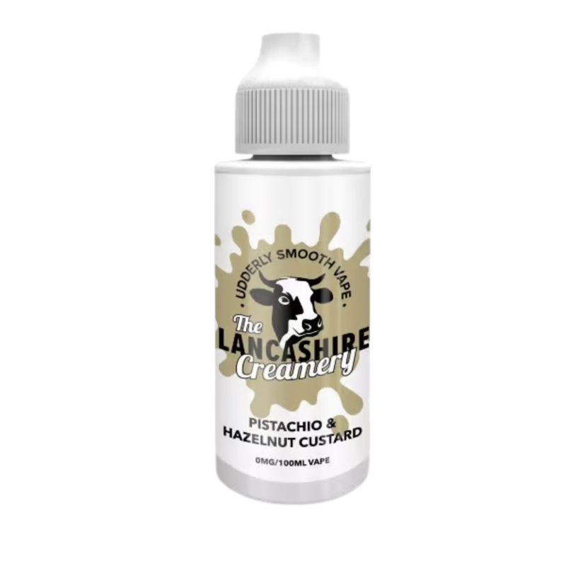 Pistachio & Hazelnut Custard Shortfill E-liquid By The Lancashire Creamery 100ml