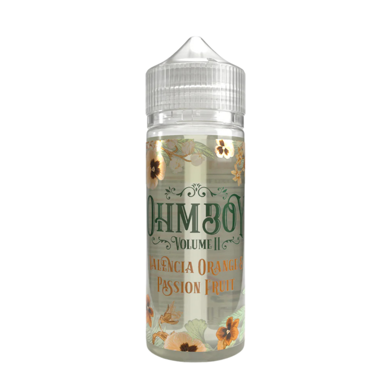 Valencia Orange & Passion Fruit Shortfill E-liquid By Ohm Boy Volume II 100ml