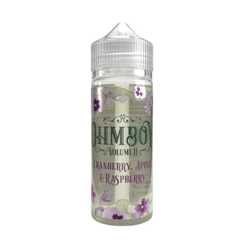 Cranberry, Apple & Raspberry Shortfill E-liquid By Ohm Boy Volume II 100ml