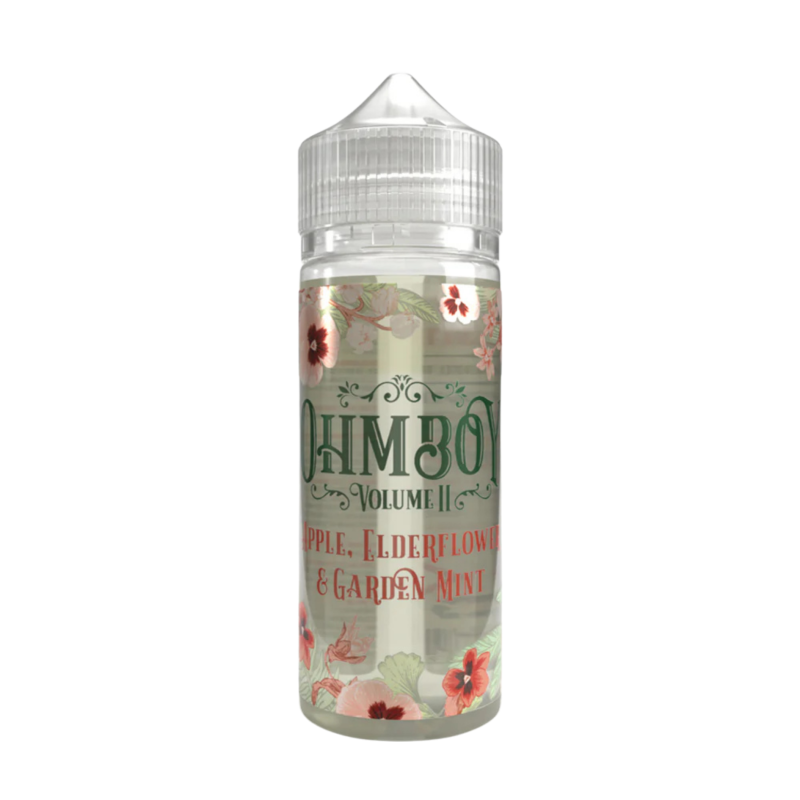 Apple, Elderflower & Garden Mint Shortfill E-liquid By Ohm Boy Volume II 100ml
