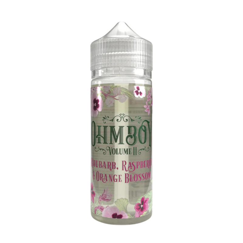 Rhubarb, Raspberry & Orange Blossom Shortfill E-liquid By Ohm Boy Volume II 100ml