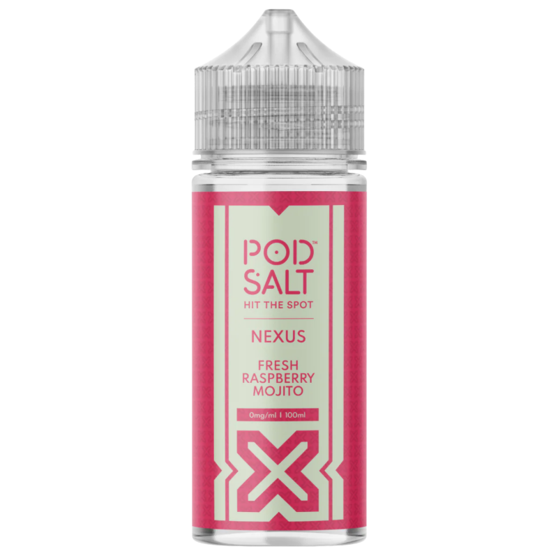 Fresh Raspberry Mojito Shortfill E-liquid By Pod Salt Nexus 100ml