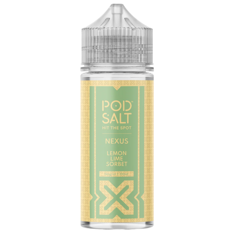 Lemon Lime Sorbet Shortfill E-liquid By Pod Salt Nexus 100ml