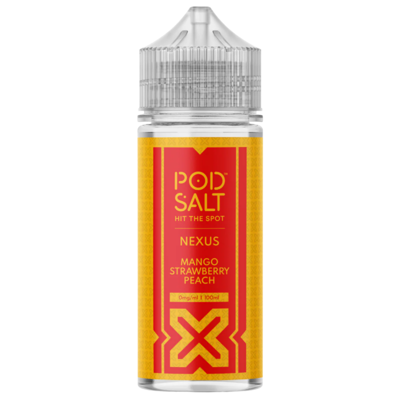 Mango Strawberry Peach Shortfill E-liquid By Pod Salt Nexus 100ml